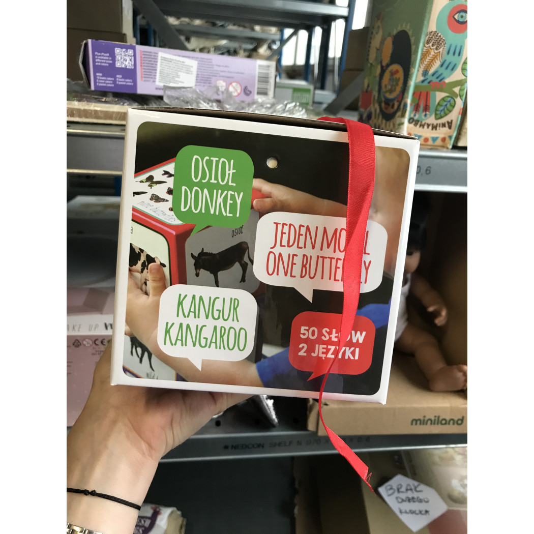 OUTLET Piramida zabaw - zwierzęta/animals - kartonowe klocki do nauki przez zabawę