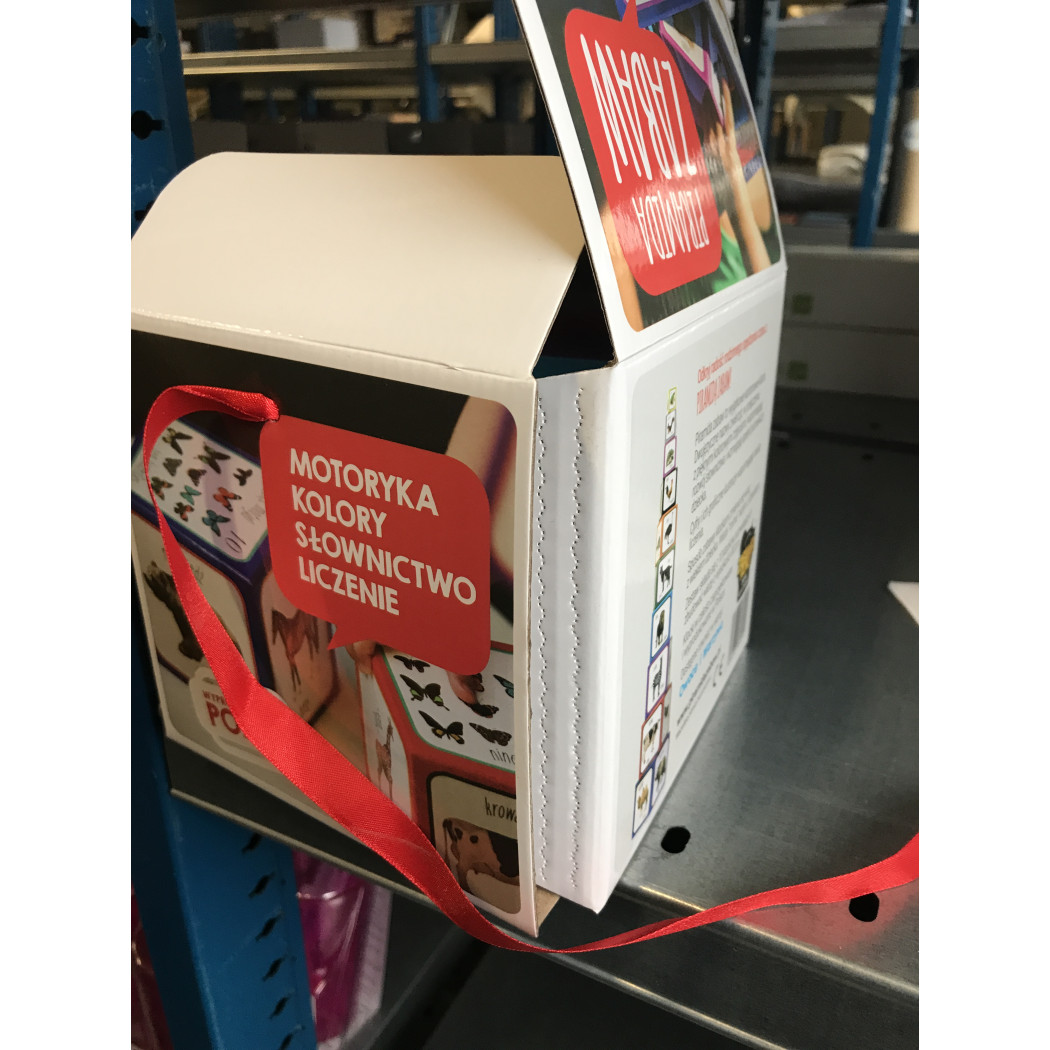 OUTLET Piramida zabaw - zwierzęta/animals - kartonowe klocki do nauki przez zabawę