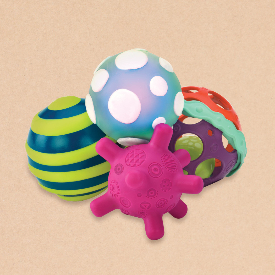 Zestaw Wyjątkowych Piłek Sensorycznych z Piłką Świecącą - Ball-a-balloos - BTOYS
