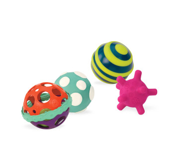 Zestaw Wyjątkowych Piłek Sensorycznych z Piłką Świecącą - Ball-a-balloos - BTOYS