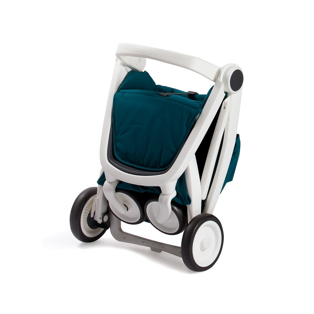Wózek Greentom  Classic - white - teal (petrol) / biało - butelkowy
