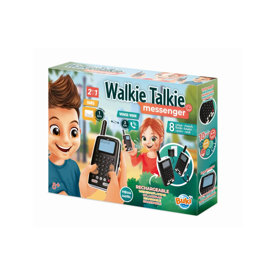 PROMOCJA WALKIE TALKIE  Messenger Wiadomości SMS - Zasięg 1 km/3 km - BUKI
