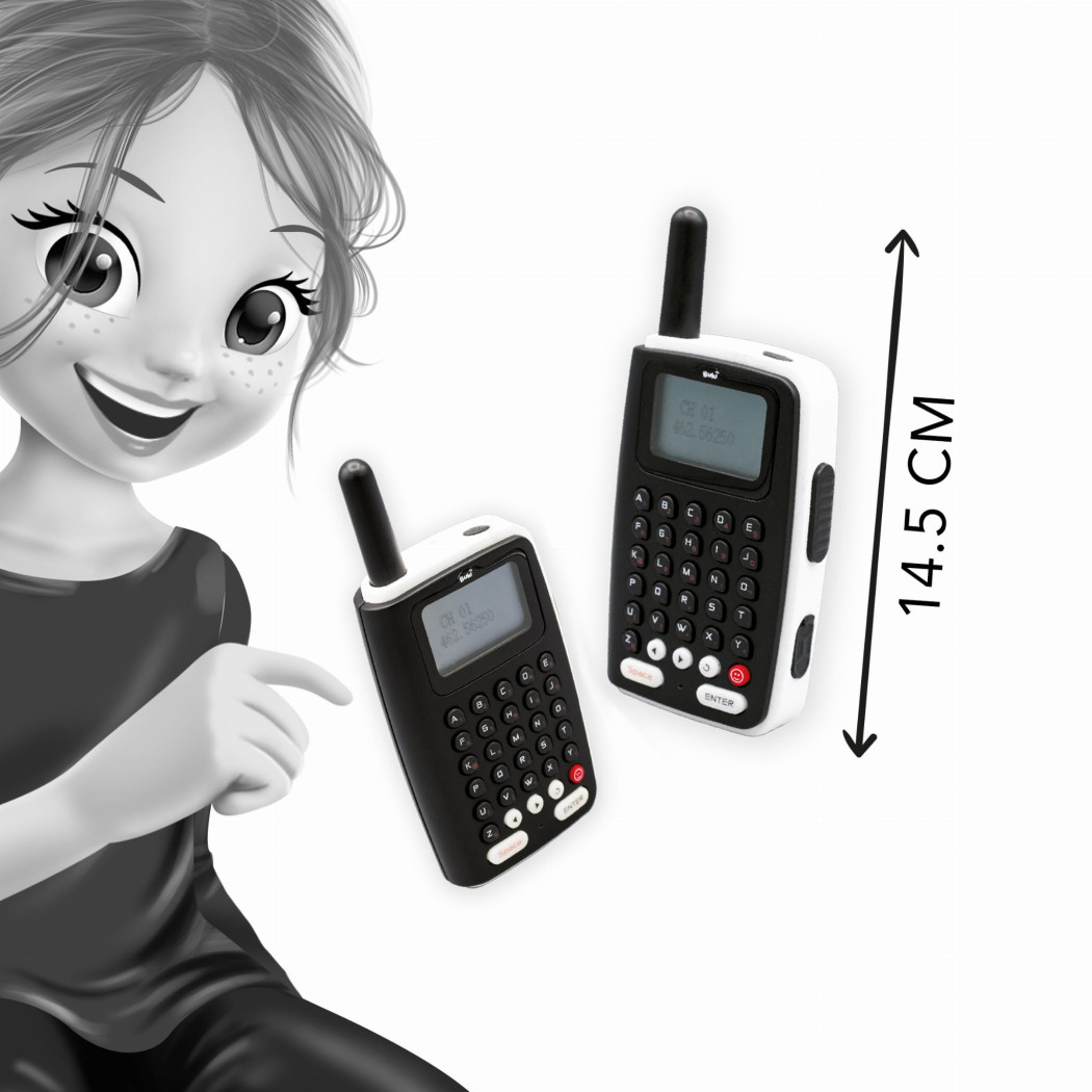 PROMOCJA WALKIE TALKIE  Messenger Wiadomości SMS - Zasięg 1 km/3 km - BUKI