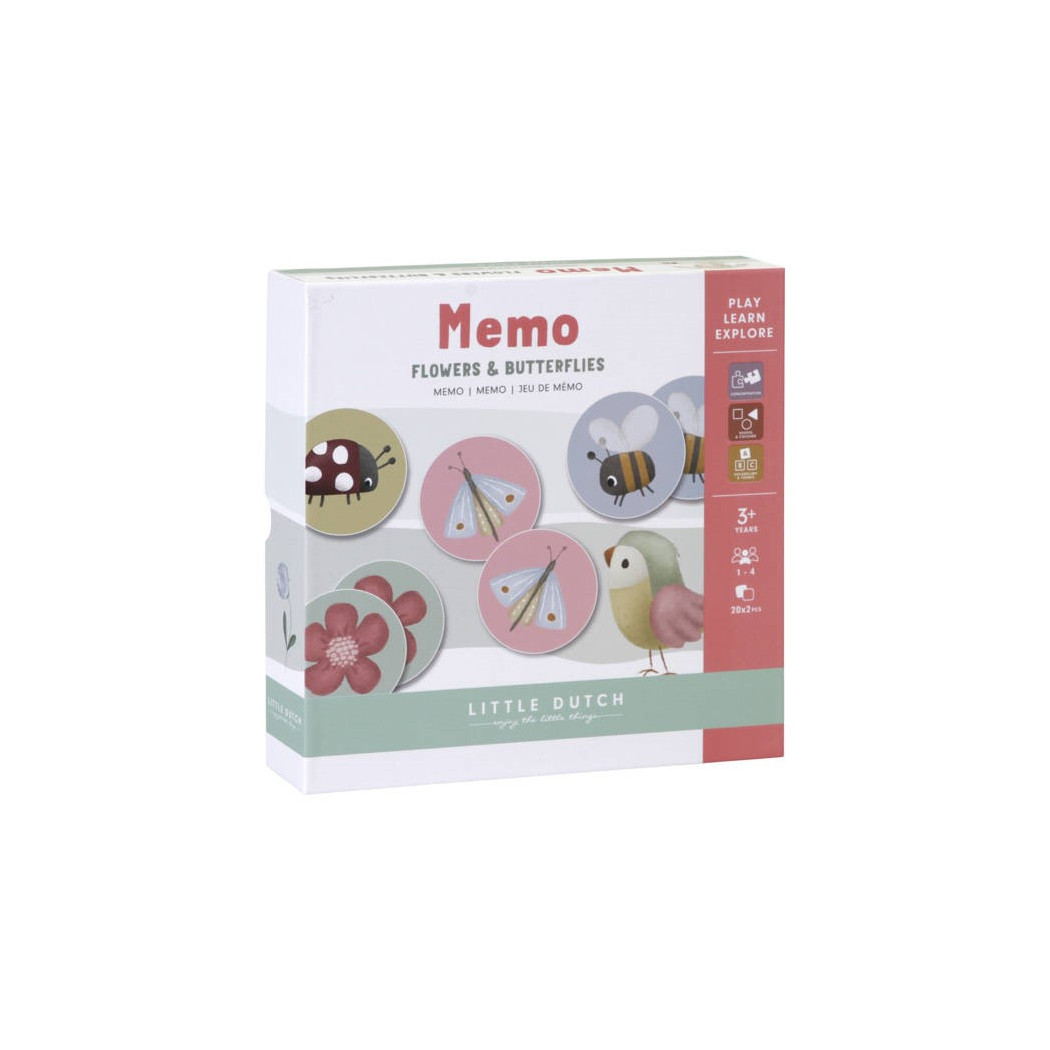 Flowers & Butterflies - Gra Memory - Little Dutch