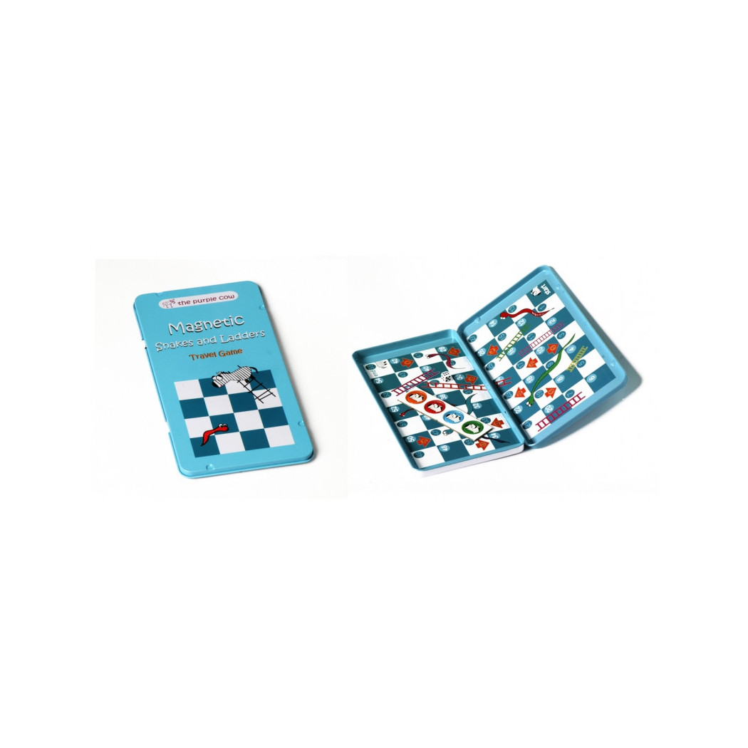 Węże i Drabiny - Podróżna gra magnetyczna The Purple Cow