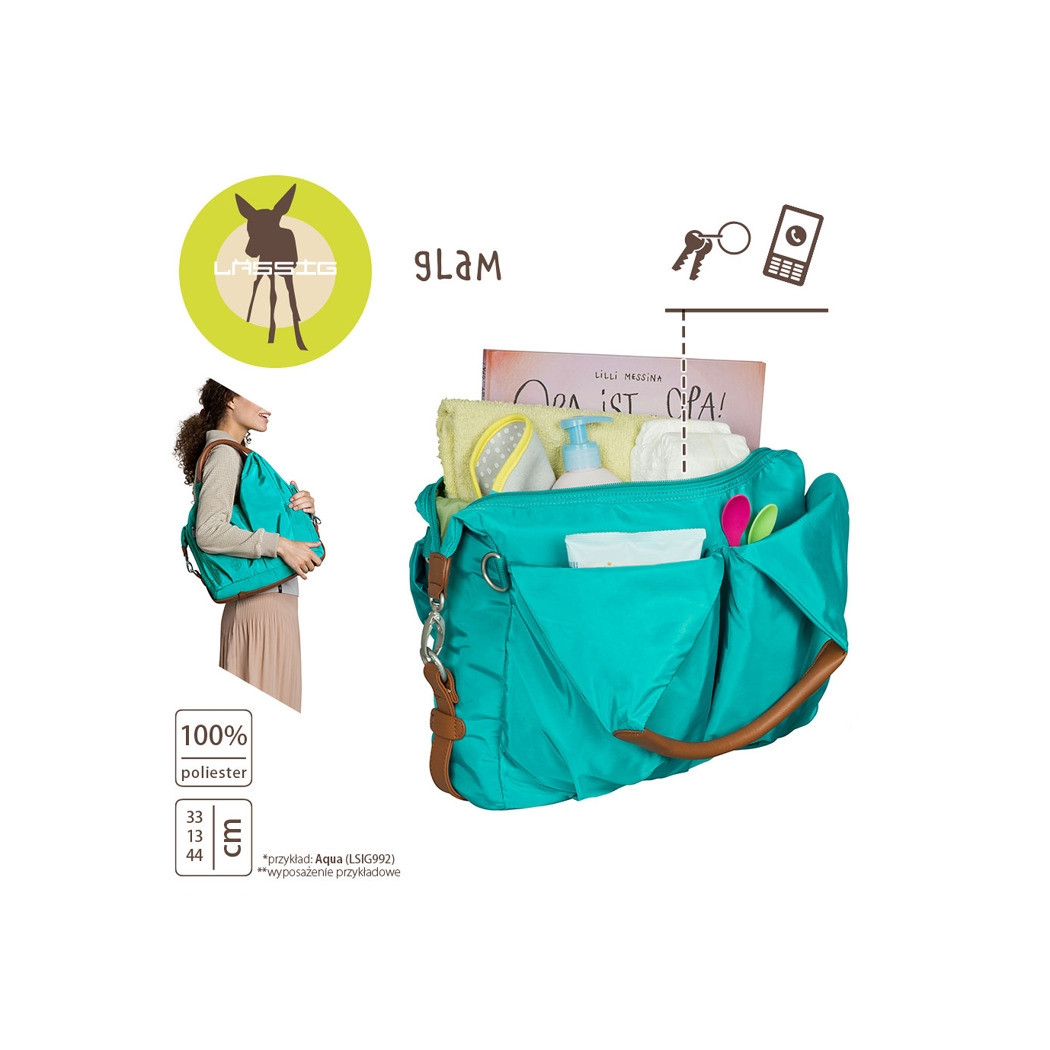 Torba dla Mamy  - Signature Navy Glam Label - Lassig