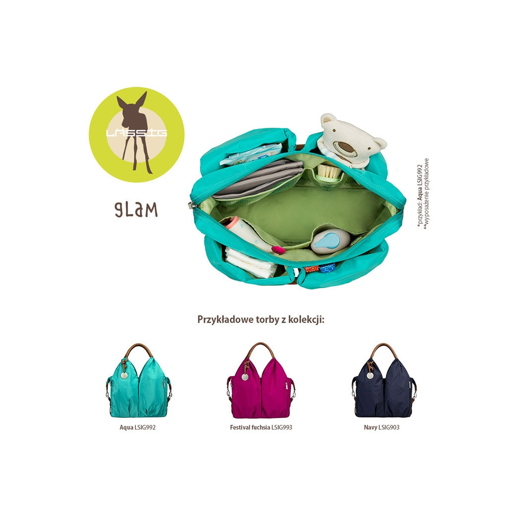 Torba dla Mamy  - Signature Navy Glam Label - Lassig