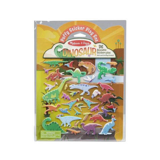 Naklejki Wielokrotnego Użytku 3D Dinozaury - Melissa & Doug