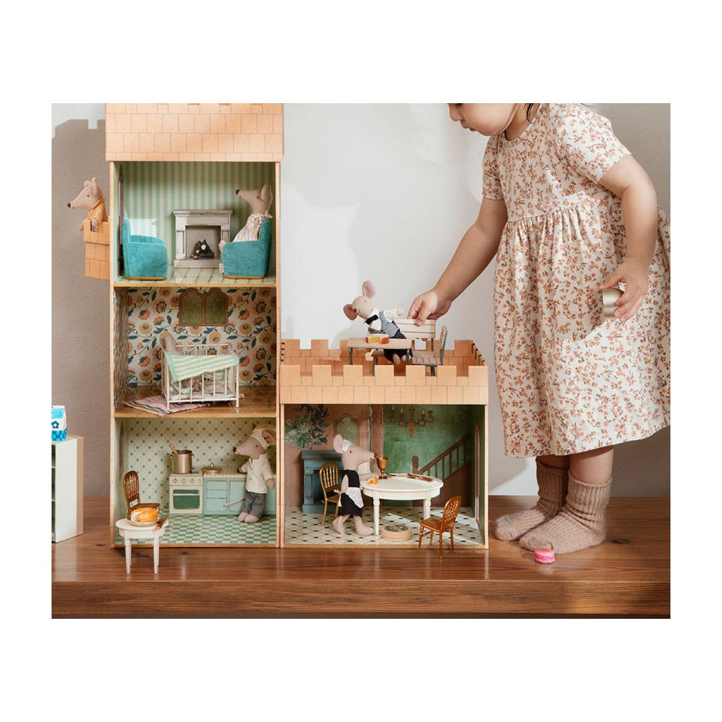 WYPRZEDAŻ Wieża Kartonowa z Lustrem - Castle with mirror - Kuchnia Maileg