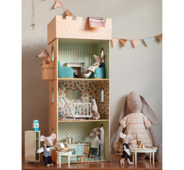 Myszka Szef Kuchni z Garnkiem i Chochlą - Chef Mouse with Soup Pot and Spoon -  Maileg