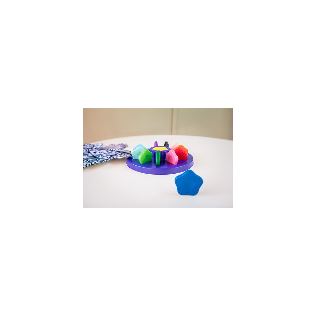 Kwiatowe Kredki Dla Maluchów 12 Kolorów - Djeco