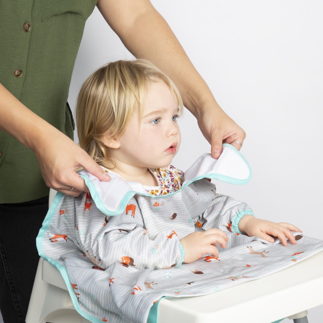 Woodland - Wodoodporny Śliniak z długim rękawem BLW - BIBaDO