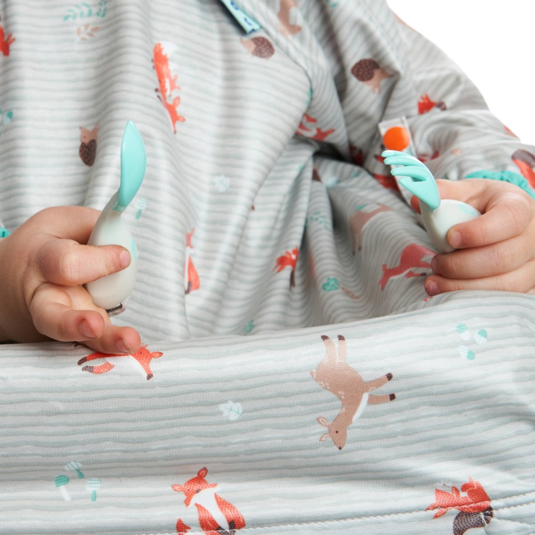 Woodland - Wodoodporny Śliniak z długim rękawem BLW - BIBaDO