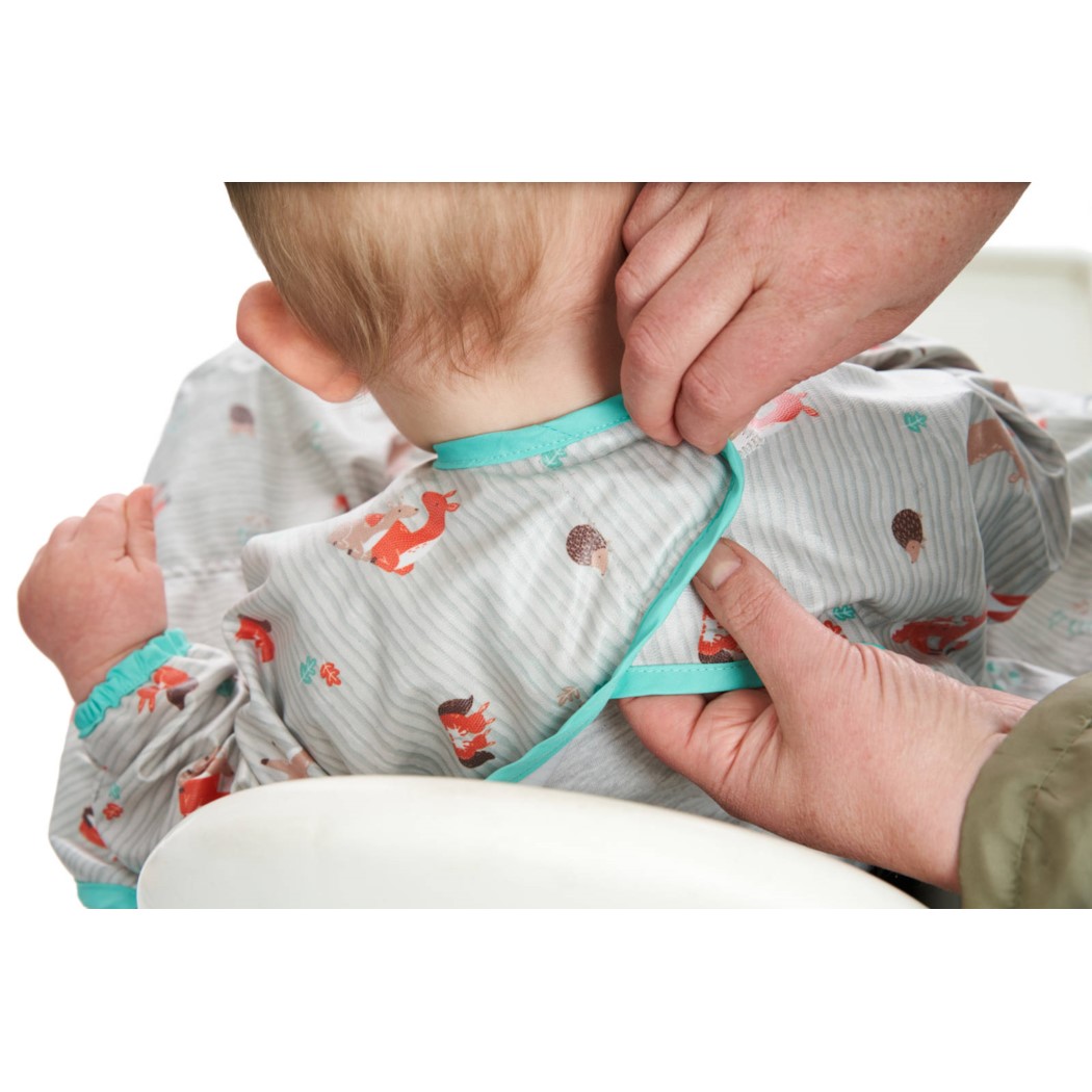 Woodland - Wodoodporny Śliniak z długim rękawem BLW - BIBaDO