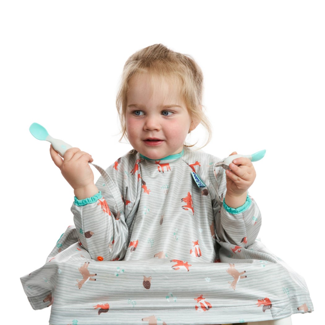 Woodland - Wodoodporny Śliniak z długim rękawem BLW - BIBaDO