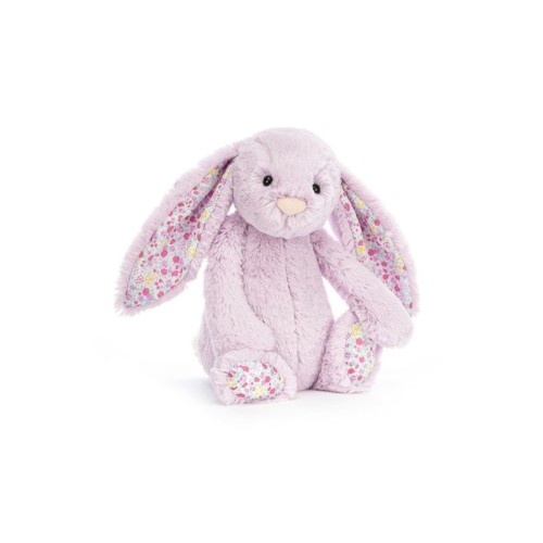 Fioletowy Królik  Kwiatowe Uszy i Stópki 18 cm - Maskotka Przytulanka - JellyCat