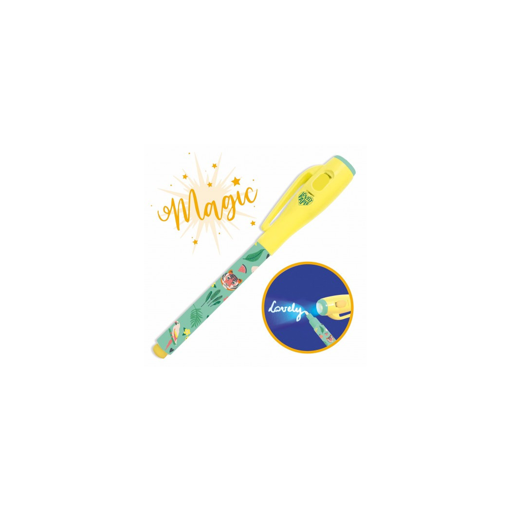 CAROLINE - Magiczny Długopis z Niewidzialnym Atramentem - Znikający Tusz - UV - Djeco