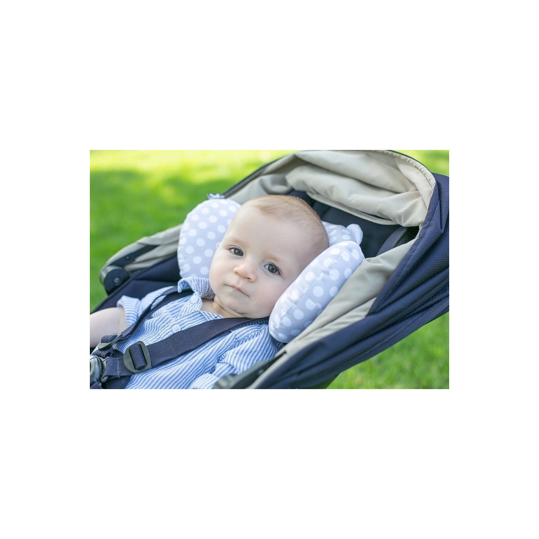 Benbat - Poduszka stabilizacyjna szara w białe kropki