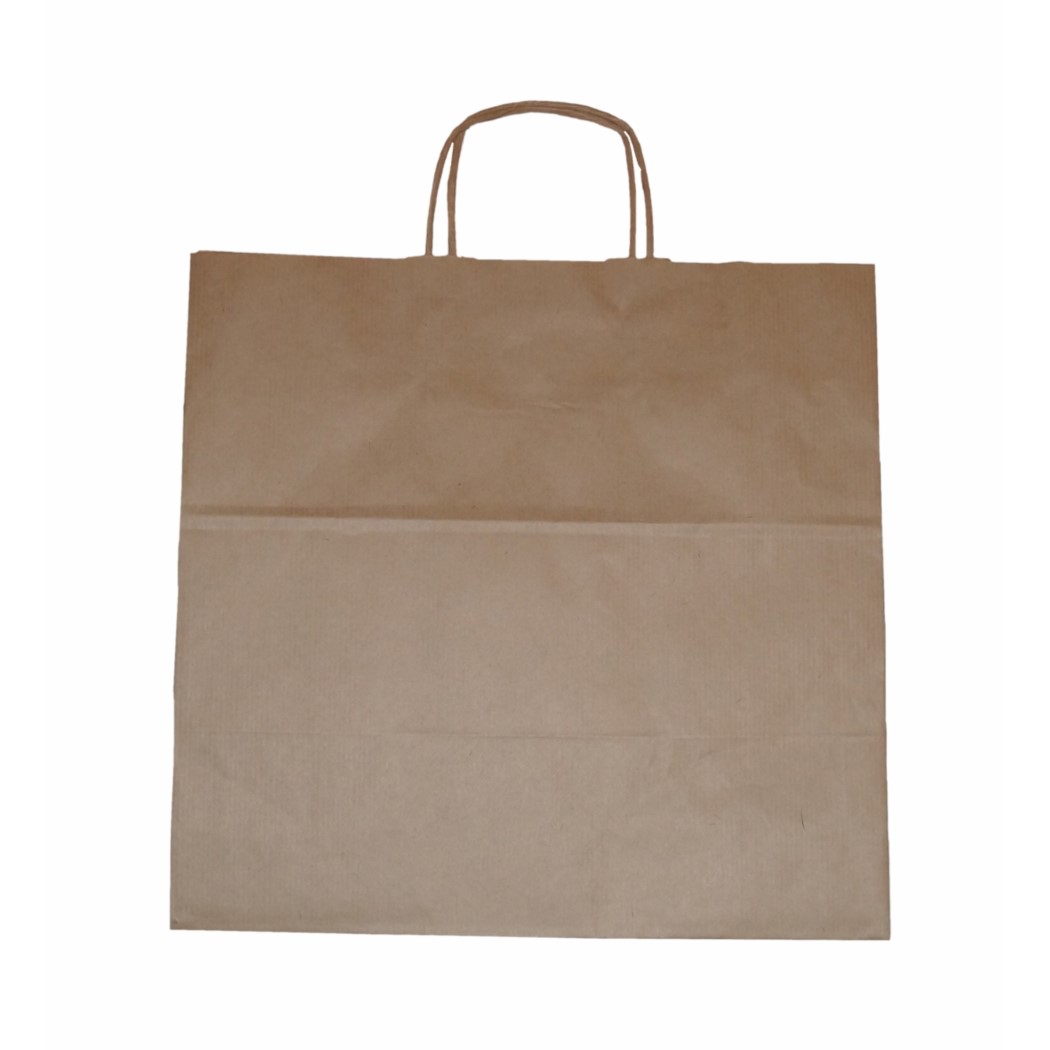 Duża - Brązowa Torba Papierowa 400/180/390 Popaopa