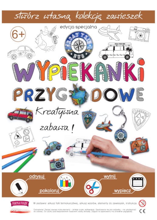 PROMOCJA Przygodowe  Wypiekanki - Breloczki, Zawieszki, Kolczyki - Fabryka Frajdy