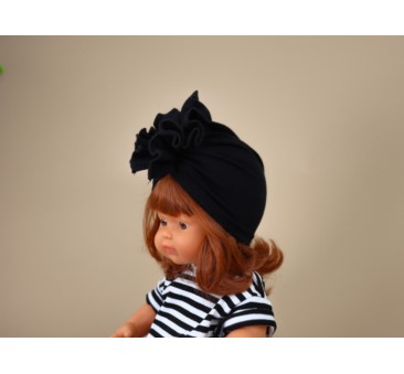 Turban Czarny - Rozmiar 38 - Ubranko Dla Lalek - Miniland - LILLITOY