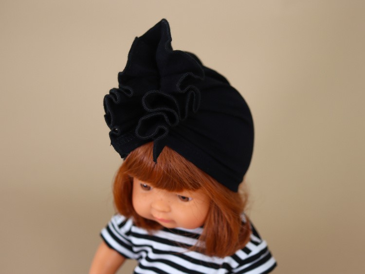 Turban Czarny - Rozmiar 38 - Ubranko Dla Lalek - Miniland - LILLITOY