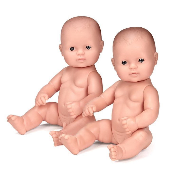 Box Europejka 32 - Lalka Dziewczynka Europejka 32 cm + Ubranko Miniland Baby - Miniland Doll - Miniland