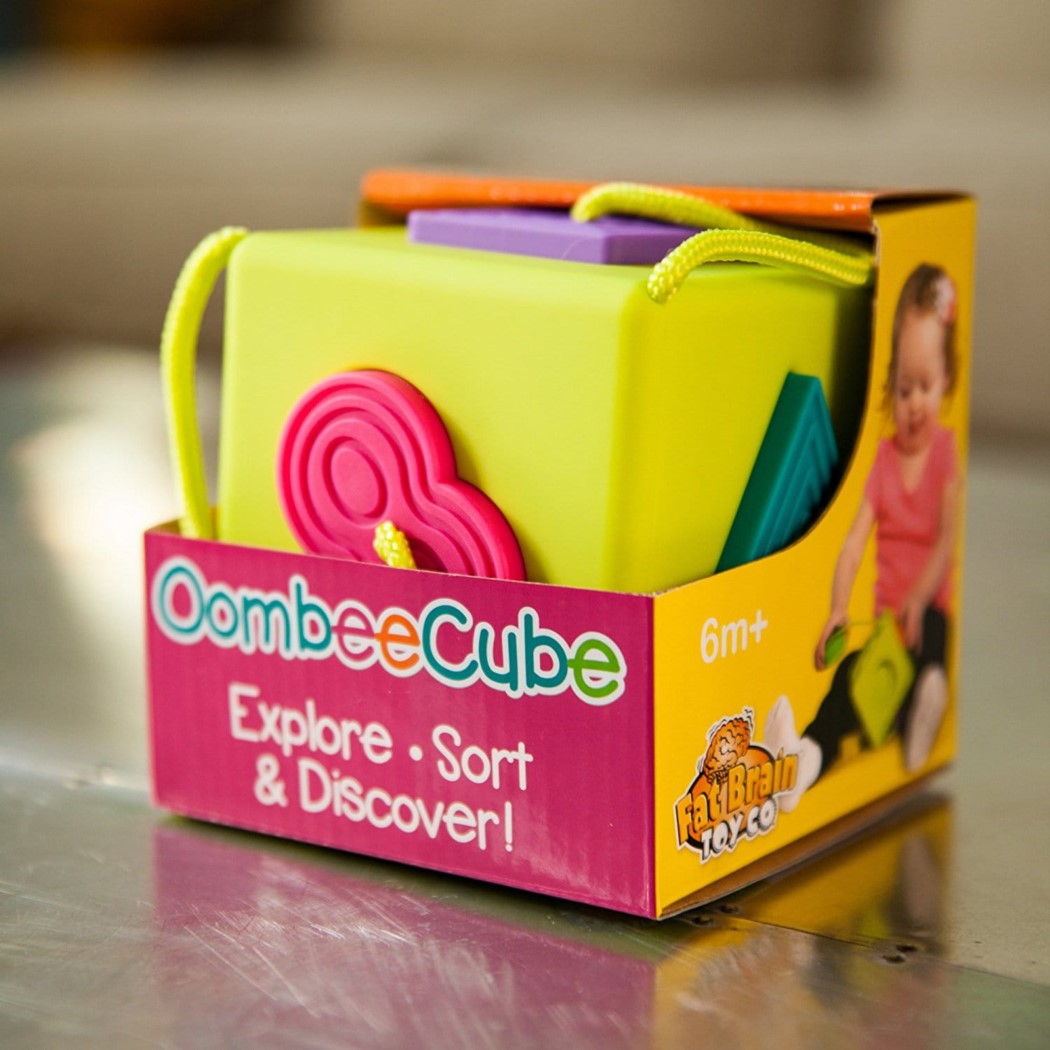 Sorter Kostka OombeeCube - Zabawka Sensoryczna -  Fat Brain Toys