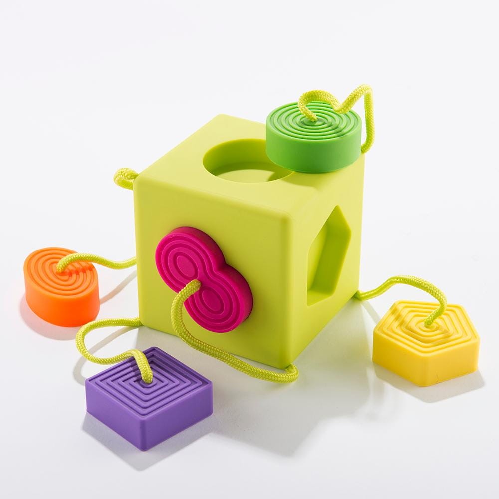 Sorter Kostka OombeeCube - Zabawka Sensoryczna -  Fat Brain Toys