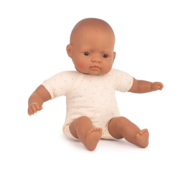 Lalka z Miękkim Brzuchem Rasa Hiszpańska 32 cm -  Miniland Doll - Miniland