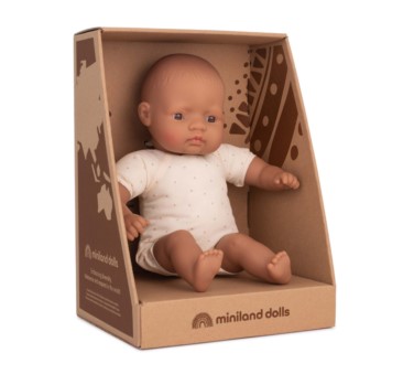 Lalka z Miękkim Brzuchem Rasa Hiszpańska 32 cm -  Miniland Doll - Miniland