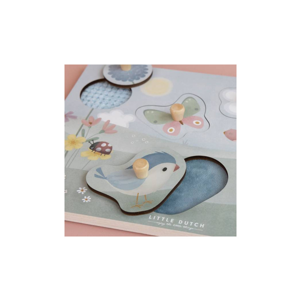 Flowers & Butterflies - Puzzle Sensoryczne FSC - Little Dutch
