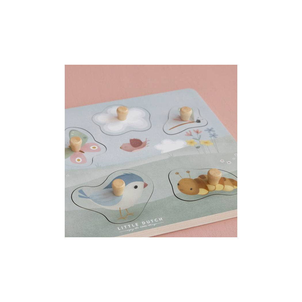 Flowers & Butterflies - Puzzle Sensoryczne FSC - Little Dutch