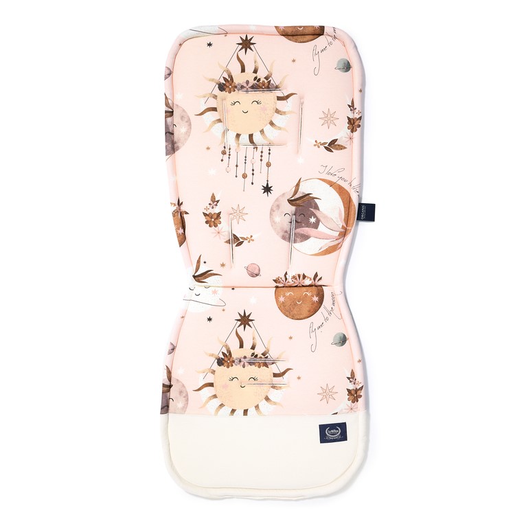 Fly To The Moon Nude & Rafaello - Wkładka do wózka - Stroller Pad - La Millou - Organic Jersey Collection