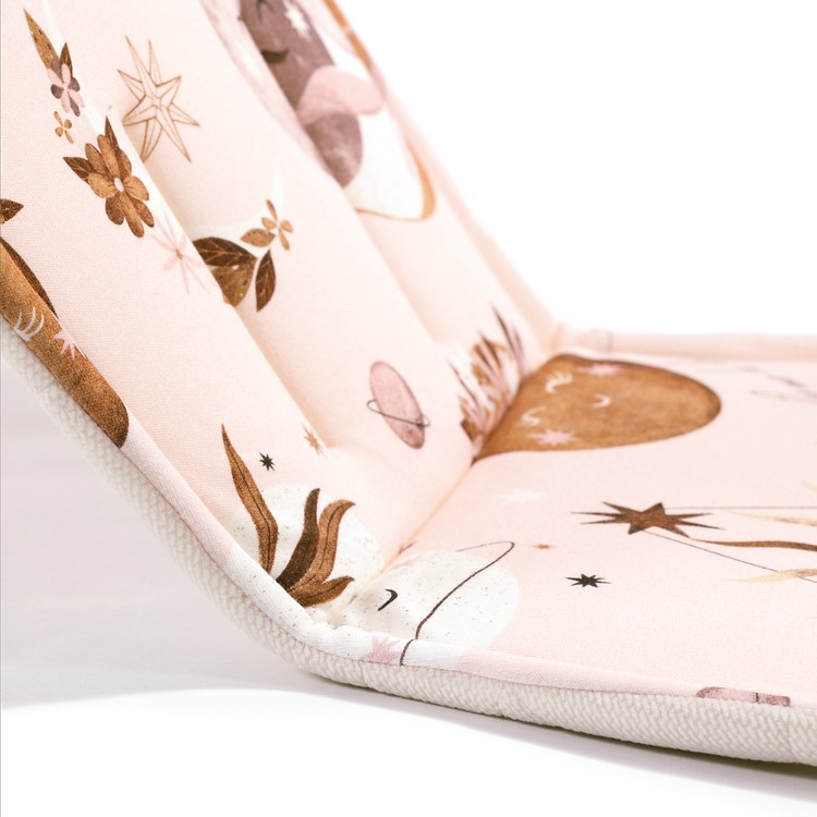 Fly To The Moon Nude & Rafaello - Wkładka do wózka - Stroller Pad - La Millou - Organic Jersey Collection