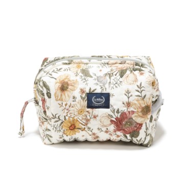 Vintage Meadow & Grey - Kosmetyczka Pikowana - La Millou