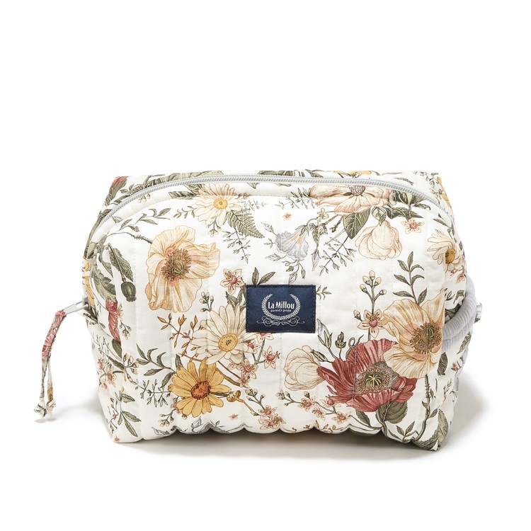 Vintage Meadow & Grey - Kosmetyczka Pikowana - La Millou