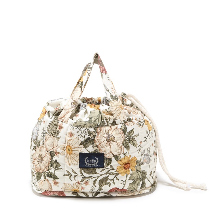 Vintage Grey & Grey - Pikowany Organizer Na Pieluchy - La Millou