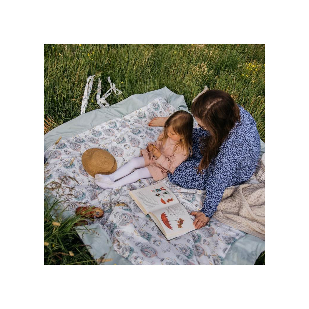 Vintage Meadow & Sand - Koc Piknikowy Picnic Z Kieszonką / Mata Do Zabawy XXL -  La Millou