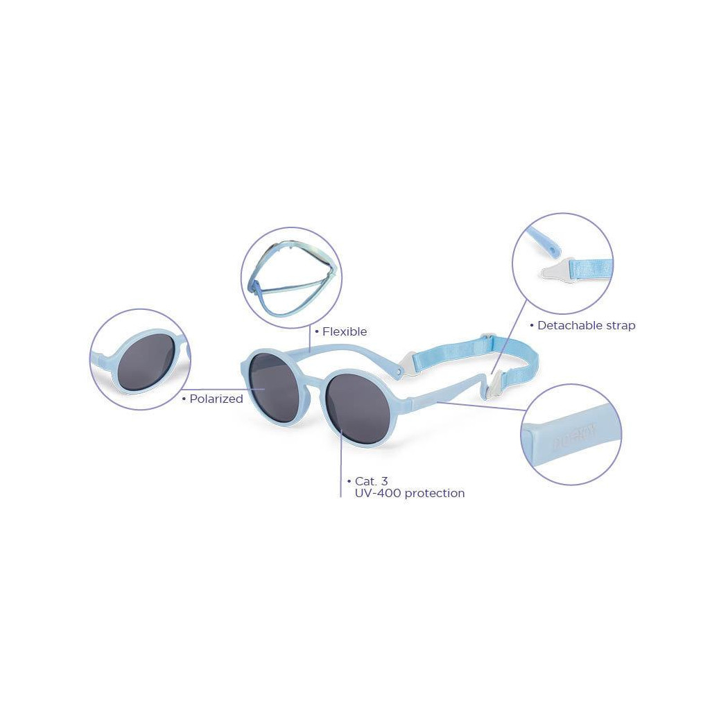 Cappuccino Fiji - Okularki Przeciwsłoneczne - Filtr UV i Polaryzacja - 6-36 miesięcy - Dooky