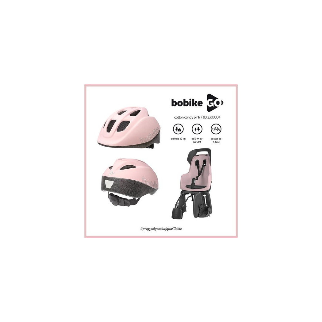 Pink - Kask Bobike Go - Rozmiar XS (46-53 cm) - BOBIKE