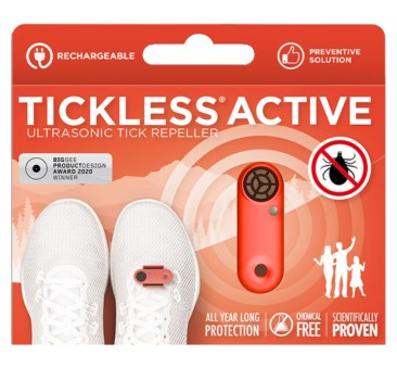 Tickless Active Coral- Ultradźwiękowe Urządzenie Chroniące Przed Kleszczami -  Tickless