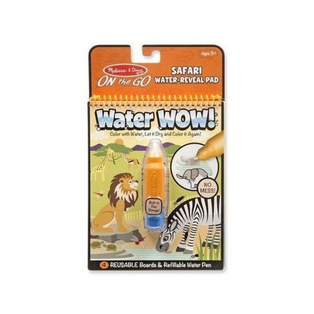 Safari - Malowanie Wodą - Water Wow!- Znikające Kolory - Kolorowanka Wodna - Melissa & Doug