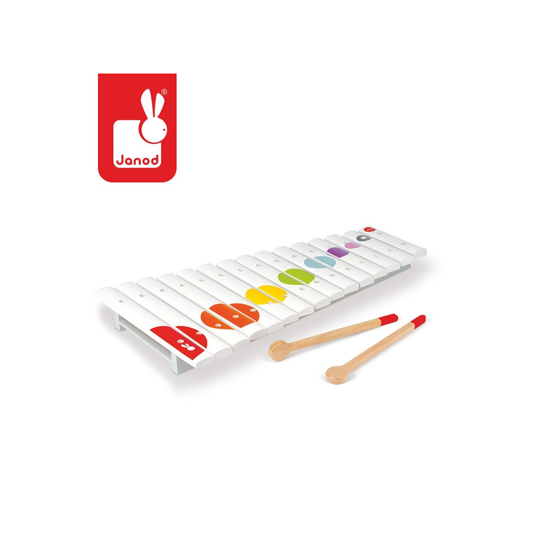 Cymbałki 15 tonów drewniane - Janod - Montessori