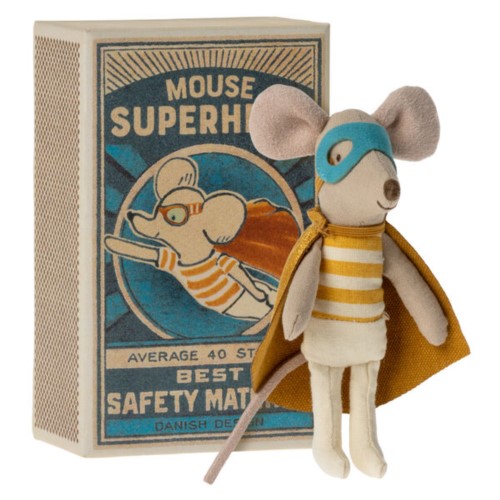 Myszka Superhero Mouse In Matchbox - Little Brother - Maileg