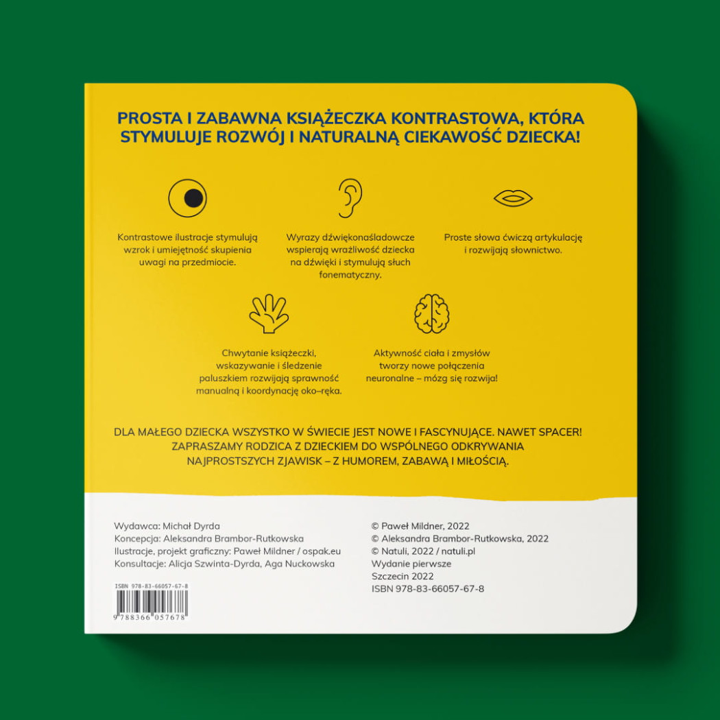 Spacer - Książeczka Kontrastowa - Aleksandra Brambor-Rutkowska - Wydawnictwo Natuli