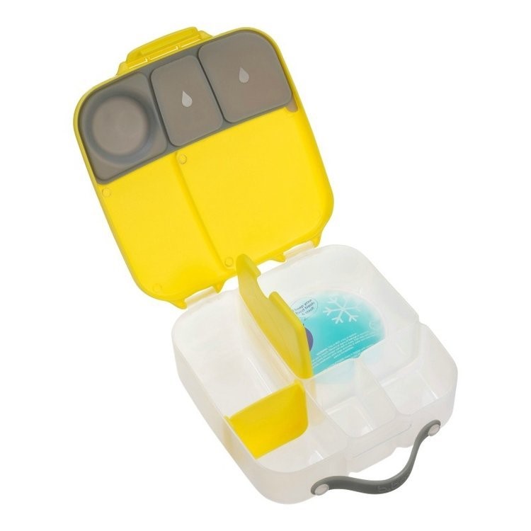 Lemon Sherbet - Lunchbox z Wkładem Chłodzącym - żółto/szary - B.BOX