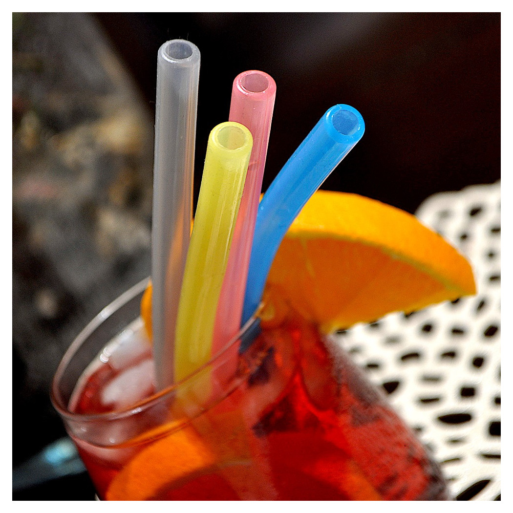 Pink & Blue - Silikonowa Słomka Dwupak - 2-pack - Fommi