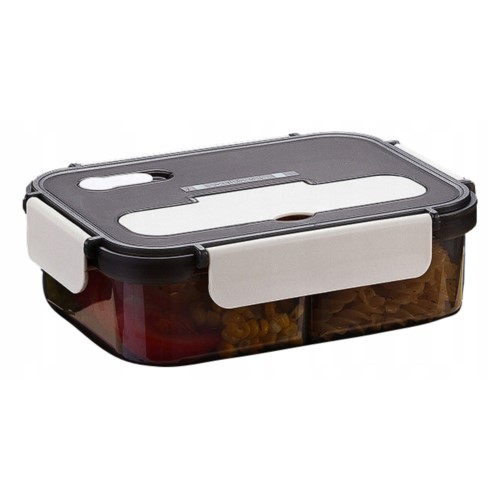 Ecru - Lunch box z Zestawem Sztućców 3 w 1 - Lunchbox