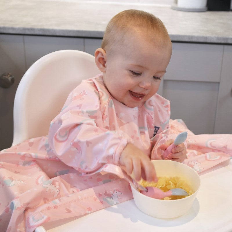 Over The Rainbow - Wodoodporny Śliniak z długim rękawem BLW - BIBaDO